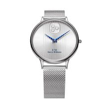 Kensington Men’s Quartz Watch – Geometric Dial & Mesh Bracelet