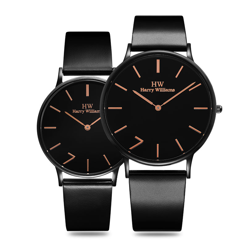 Harry Williams Ultra Thin Couple Casual Quartz Watch