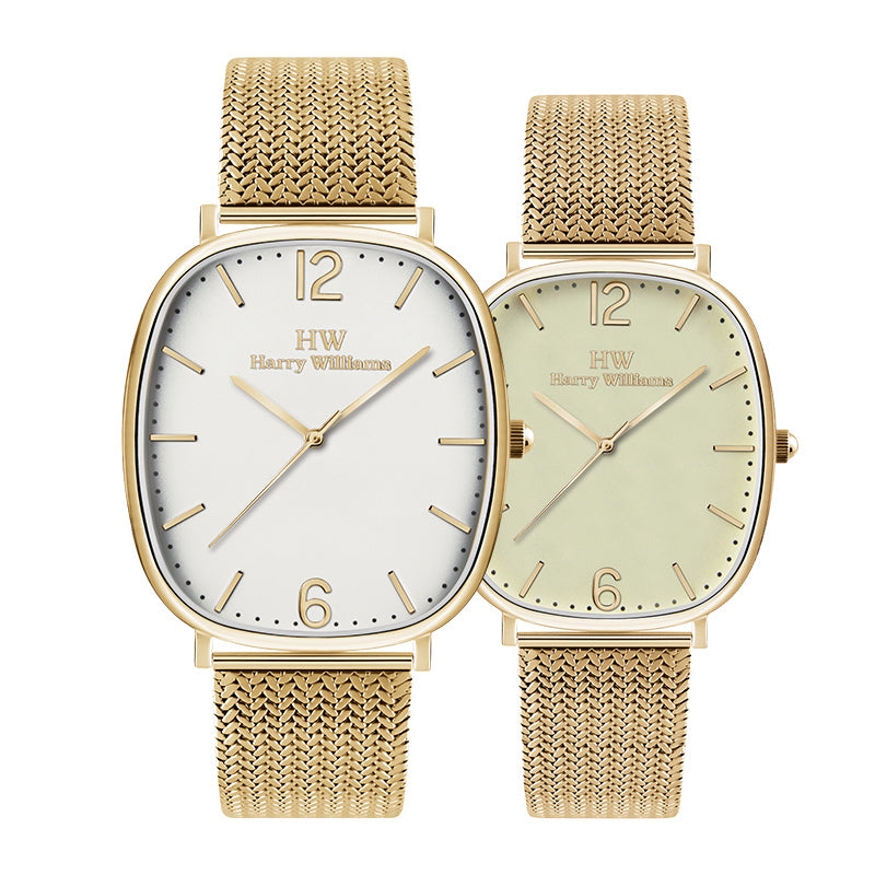 Harry Williams Ultra Thin Minimalist Men's Mesh Strap Quartz Watch