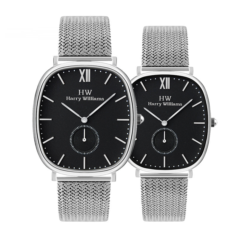 Harry Williams Italian Casual Mesh Strap Couple's Watch