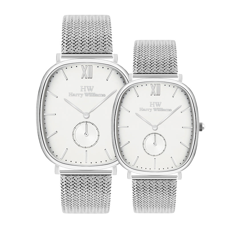 Harry Williams Italian Casual Mesh Strap Couple's Watch