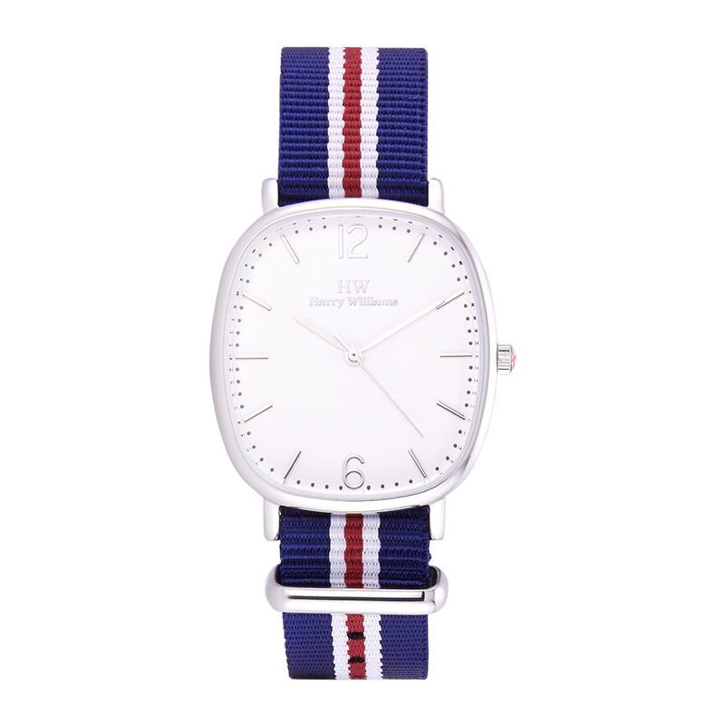 Harry Williams Ultra Thin Minimalist Women's Quartz Watch Nylon Strap