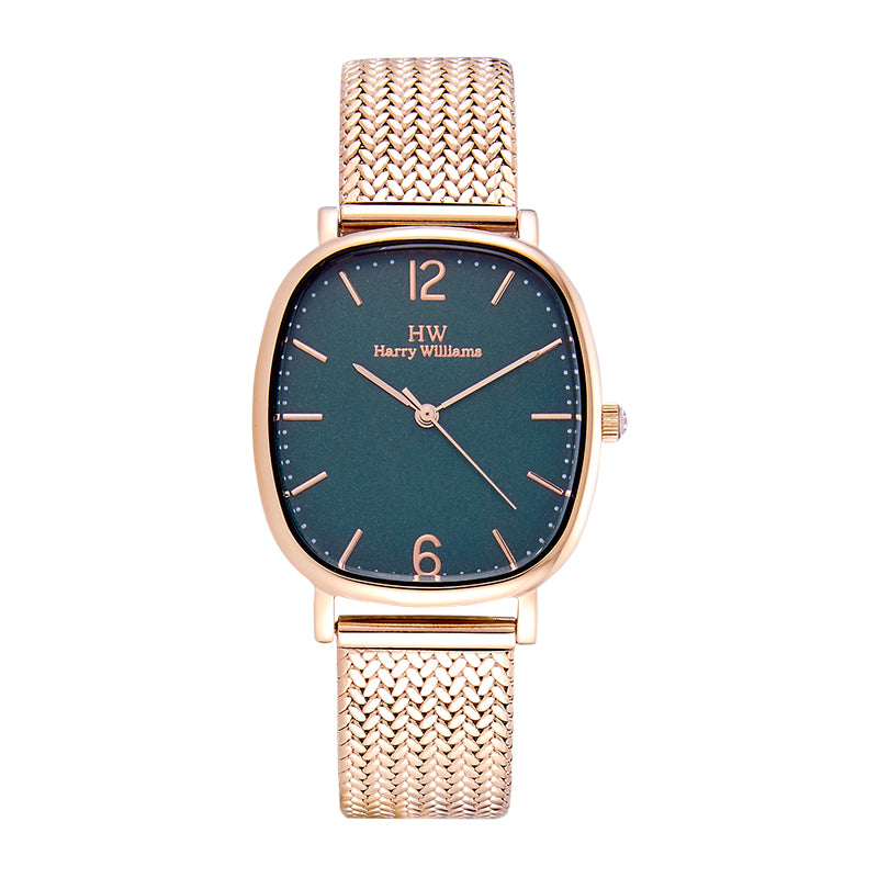 Harry Williams Ultra Thin Minimalist Mesh Strap Quartz Watch Women's Mesh Strap