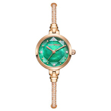 Lucky Women’s Jewelry Quartz Watch – Pearlescent Dial & Crystal-Set Bracelet