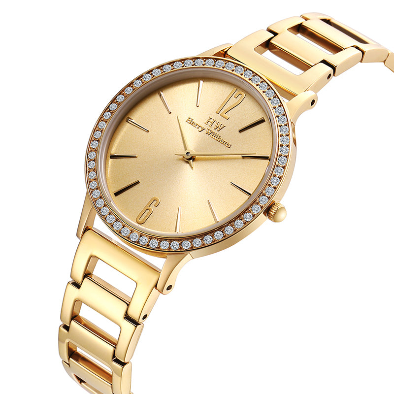 Harry Williams Italian Rhinestone Simple Women's Watch