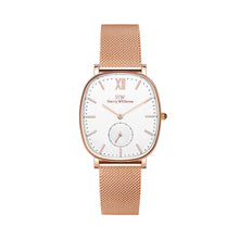 King’s Road Women’s Quartz Watch – Cushion Case, Small Seconds & Mesh Bracelet