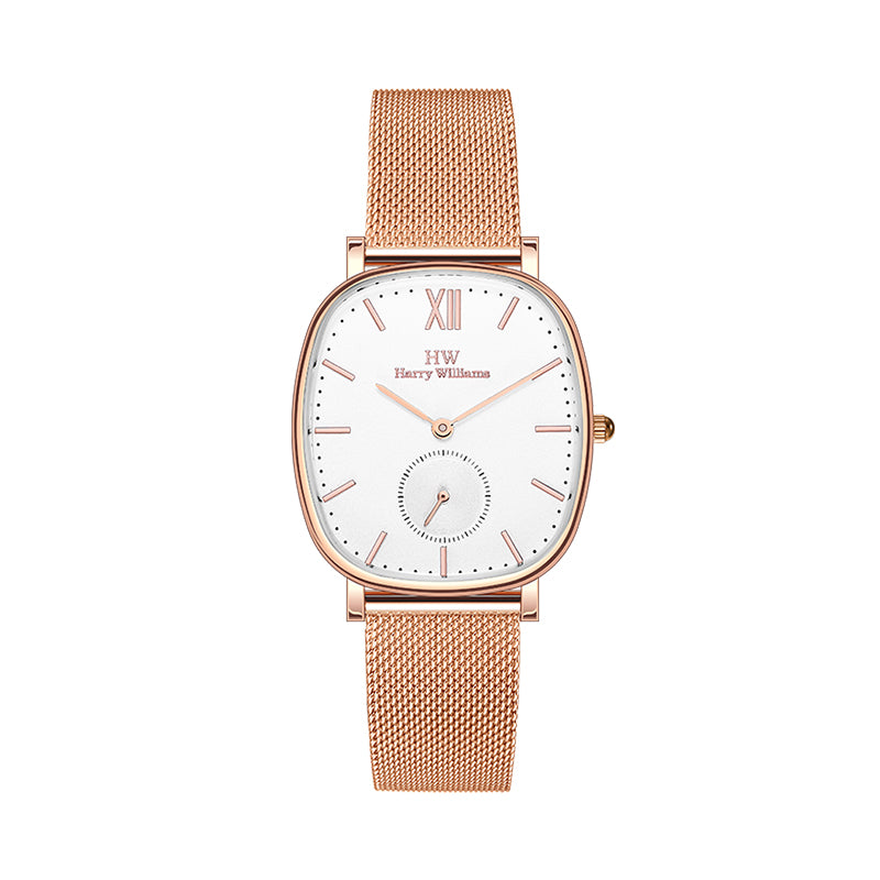 Harry Williams Casual Girls' Waterproof Quartz Watch with Steel Strap