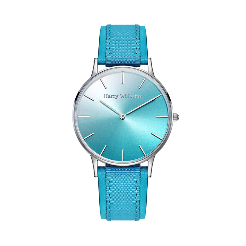 Harry Williams Dazzle Stone Ultra Thin Nylon Quartz Watch for Women