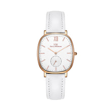 King’s Road Women’s Quartz Watch – Cushion Case, Small Seconds & Leather Strap