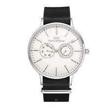 King’s Road Classic Quartz Watch – Dual Subdial Design & Leather Strap