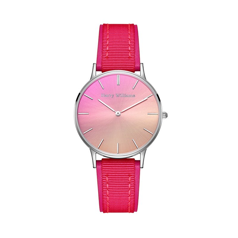 Harry Williams Dazzle Stone Ultra Thin Nylon Quartz Watch for Women