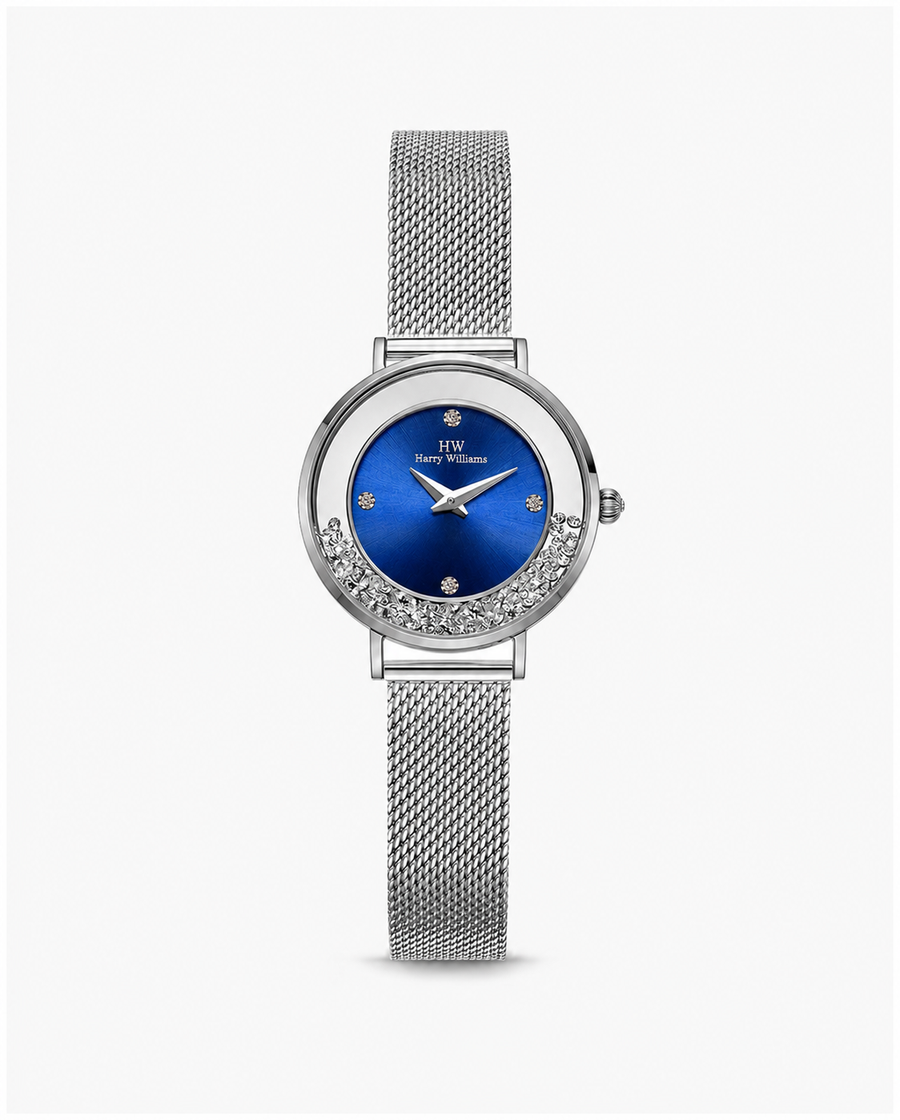 Curved Rhinestone Bezel Mesh
