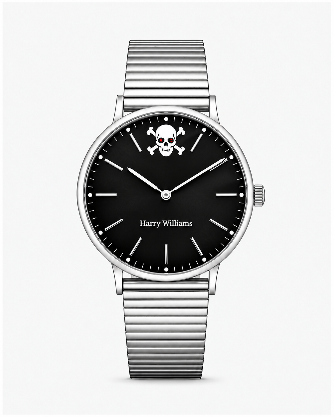 Gothic Skull Thin Dial Mesh