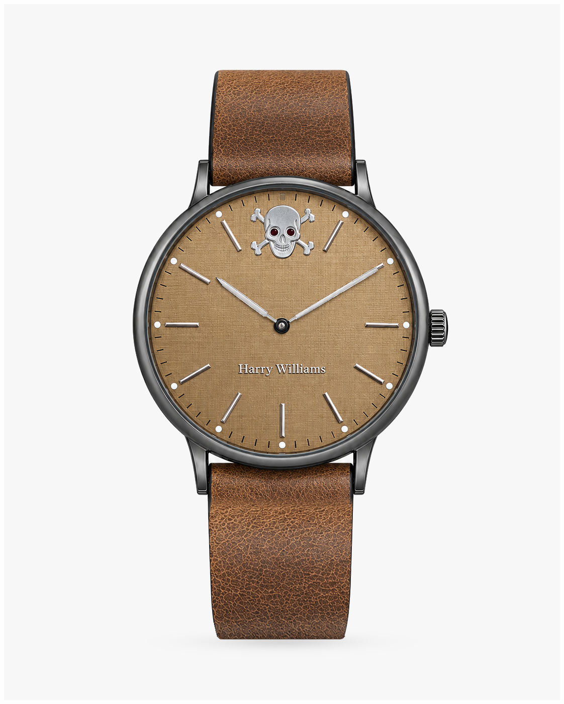 Gothic Skull Thin Dial Leather