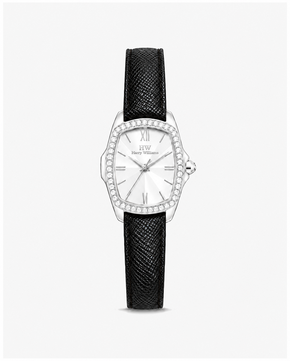 Diamond Dial Quartz Leather