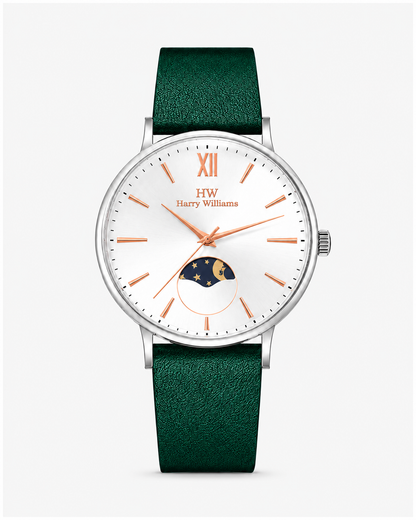 Men Moon Phase Leather