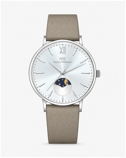 Men Moon Phase Leather