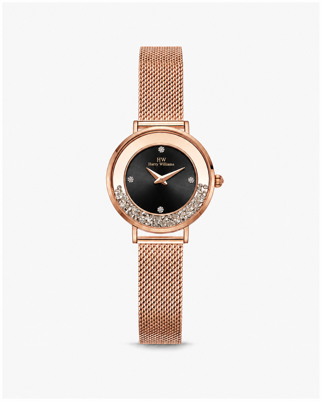 Curved Rhinestone Bezel Mesh