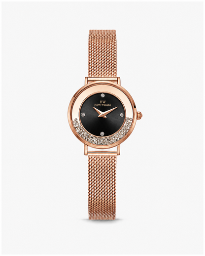 Curved Rhinestone Bezel Mesh