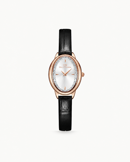 Ellipse Diamond Frame Leather