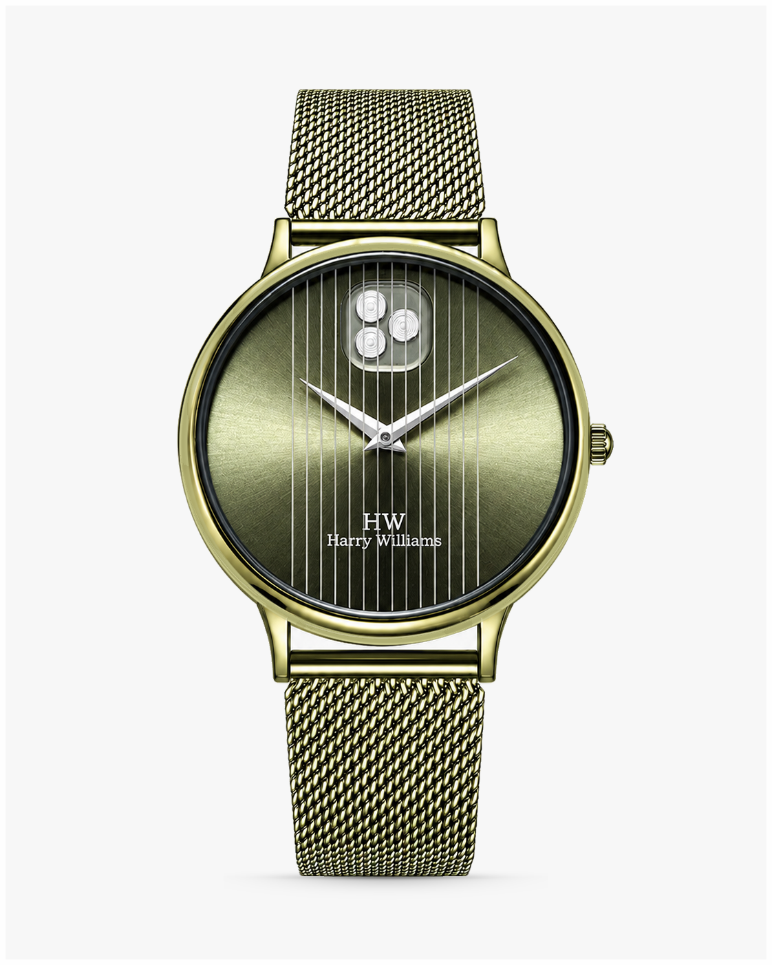 Men Linear Mesh Dial