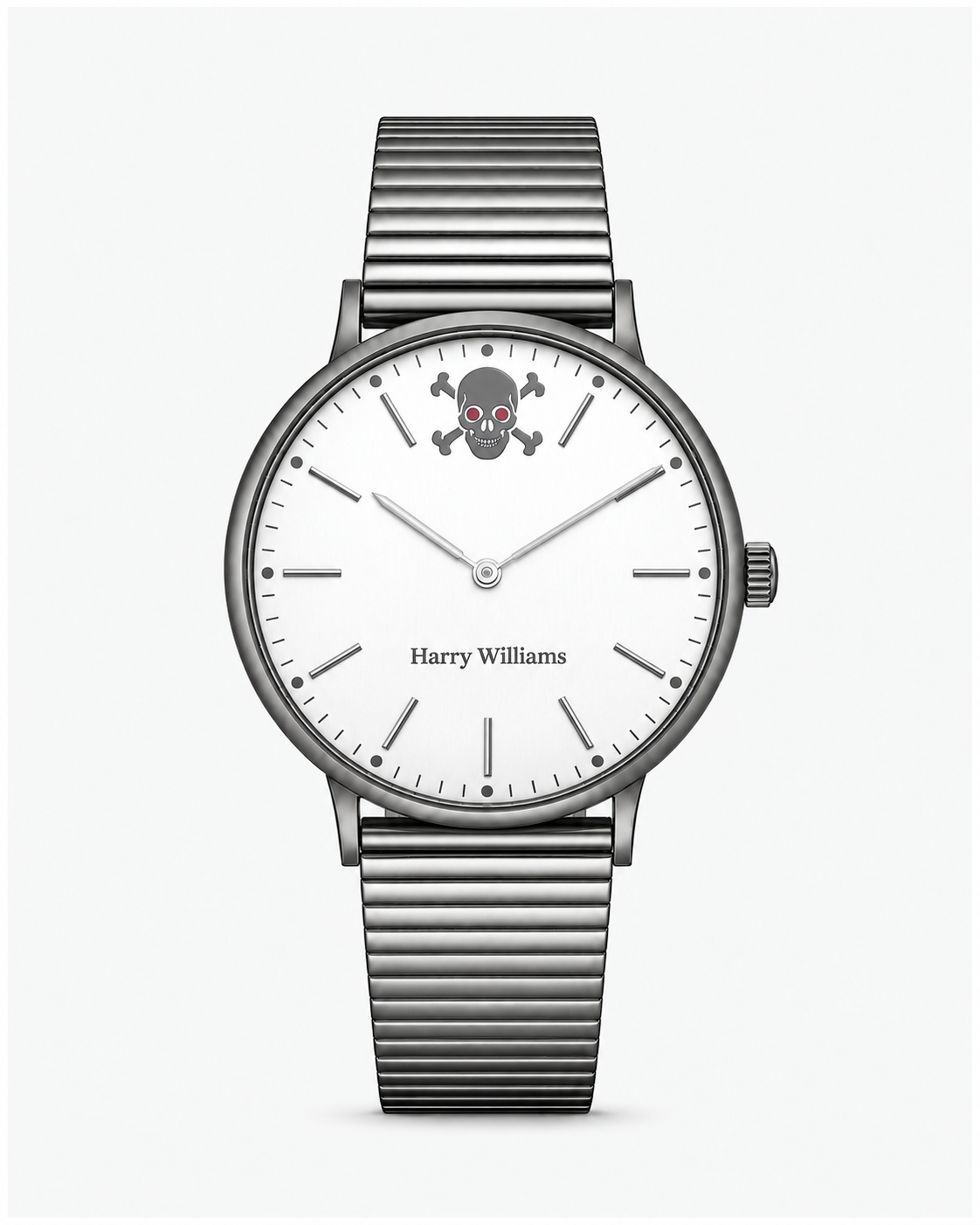 Gothic Skull Thin Dial Mesh