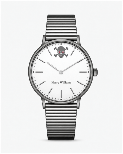 Gothic Skull Thin Dial Mesh
