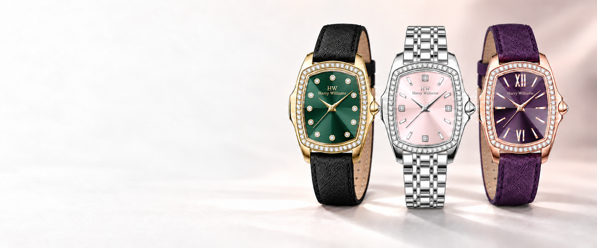 Harry Williams watches with different dials and straps