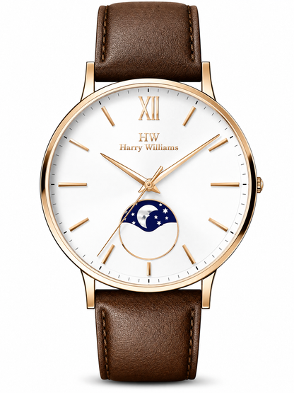 Men Moon Phase Leather