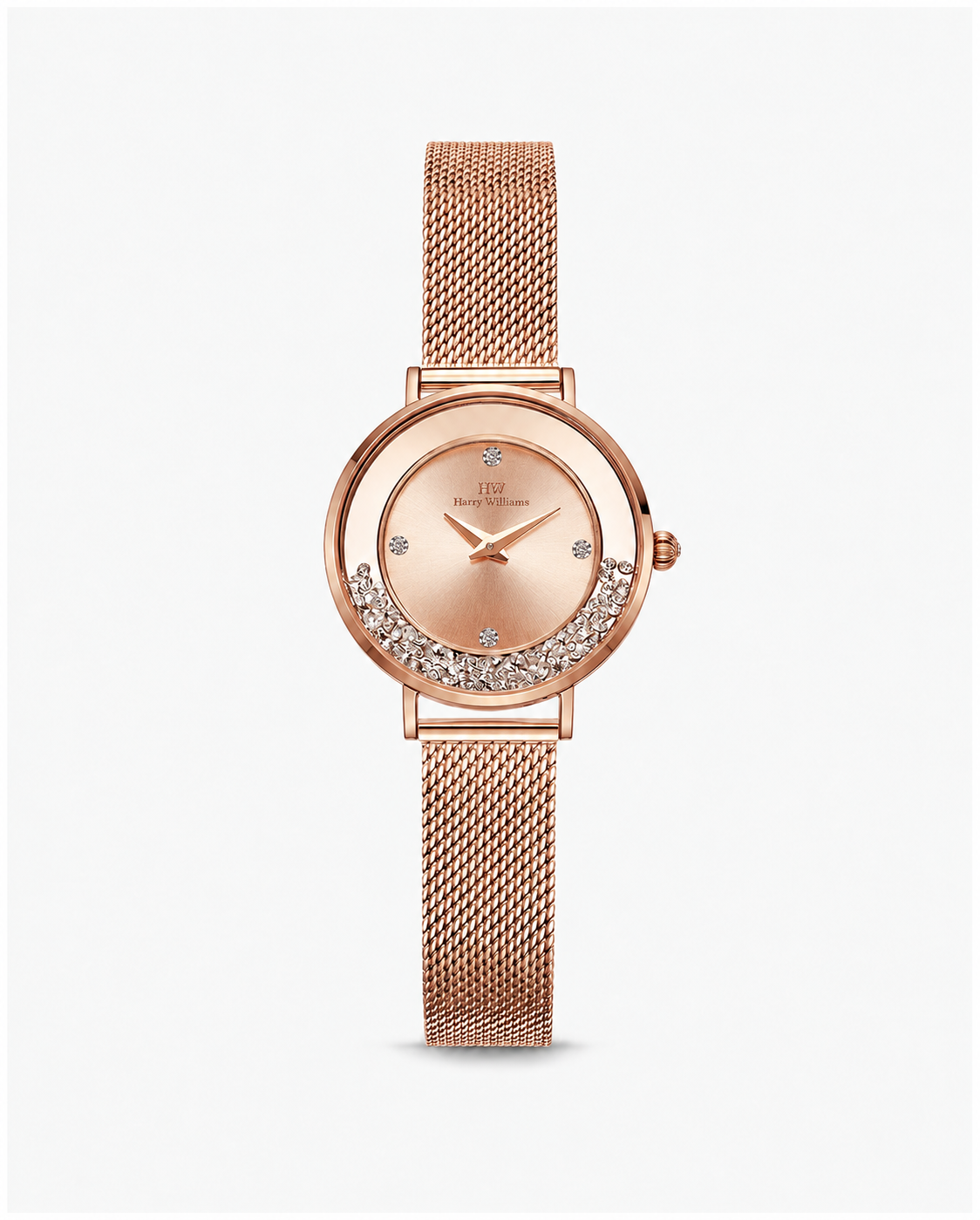 Curved Rhinestone Bezel Mesh