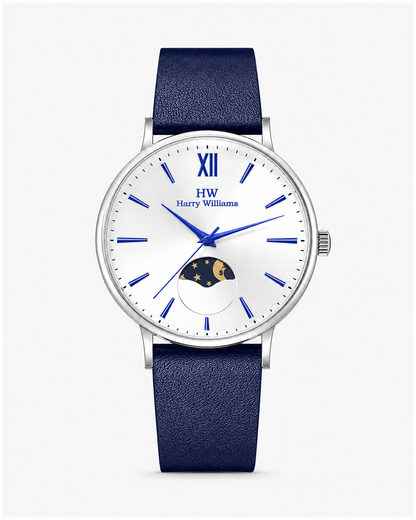 Men Moon Phase Leather